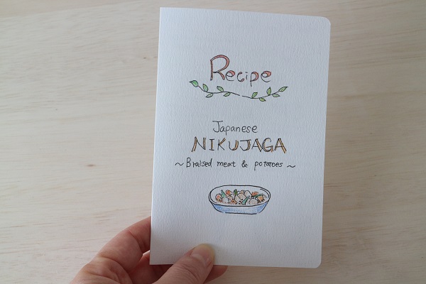 英語で日本食のレシピカードを作ろう 手書きイラストに挑戦 英語の手紙屋さん